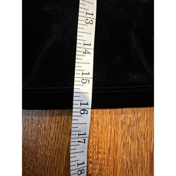 ALLSAINTS Women's Delta Long Sleeve Velvet Top – Black – Size 10 Elevated Style - Picture 7 of 8